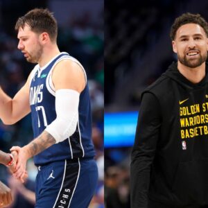 Kyrie Irving, Luka Doncic, and Klay Thompson