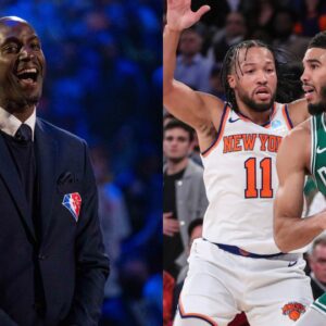 Kevin Garnett, Jalen Brunson and Jayson Tatum