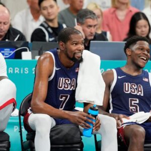 Anthony Edwards Shows Love To Kevin Durant And LeBron James For Deferring To Him Against Puerto Rico