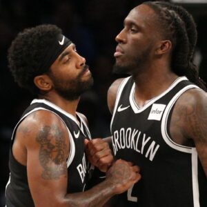 Kyrie Irving and Taurean Prince