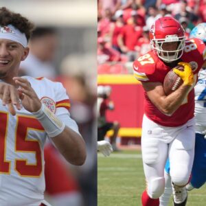 Patrick Mahomes and Travis Kelce
