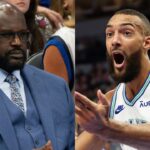 Shaquille O'Neal and Rudy Gobert