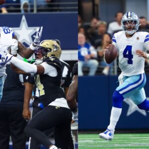 CeeDee Lamb and Dak Prescott.