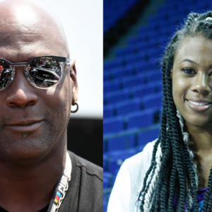 Michael Jordan and Jasmine Jordan. Credits: USA Today Sports and China Foto Press