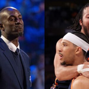 Kevin Garnett, Jalen Brunson and Josh Hart