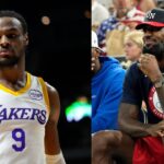 Comparing LeBron James and Son Bronny James' Rookie NBA 2k Rating