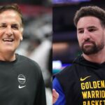 Mark Cuban and Klay Thompson