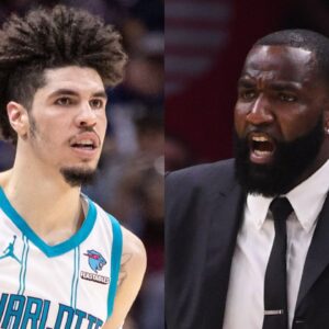 LaMelo Ball and Kendrick Perkins
