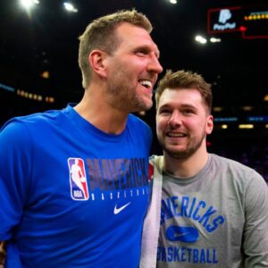 Dirk Nowitzki and Luka Doncic