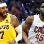 Carmelo Anthony and Donovan Mitchell