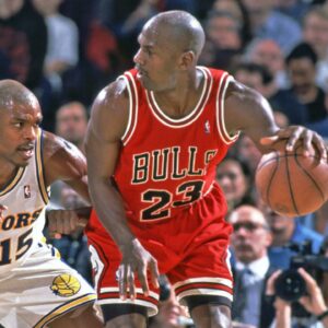 Latrell Sprewell and Michael Jordan