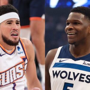 Devin Booker and Anthony Edwards