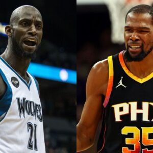 Kevin Durant and Kevin Garnett
