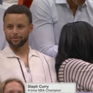 Stephen Curry Excites Fans With Arthur Ashe Appearance to Show Support For Jessica Pegula