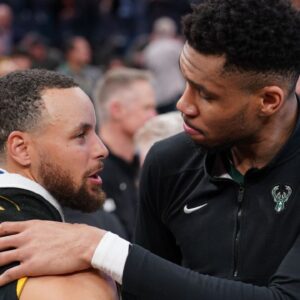 Stephen Curry and Giannis Antetokounmpo
