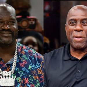 Shaquille O'Neal and Magic Johnson