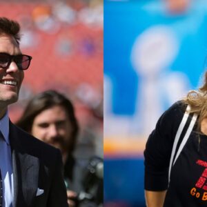 Tom Brady (L) and Gisele Bündchen (R).