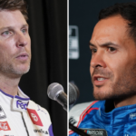 Denny Hamlin and Kyle Larson