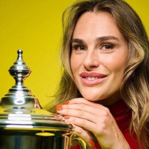 Aryna Sabalenka looked stunning in red dress after US Open victory