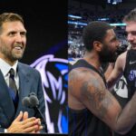 Dirk Nowitzi, Kyrie Irving and Luka Doncic