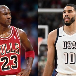 Michael Jordan and Jayson Tatum