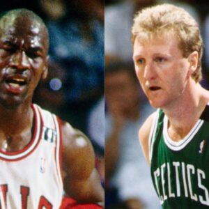 Michael Jordan and Larry Bird