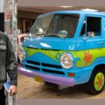Klay Thompson Takes A Spin In A Scooby Doo ‘Mystery Machine’ Model VW Microbus