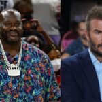 David Beckham's Possibly Fake Beach Soccer Shots Have Shaquille O'Neal Intrigued On IG