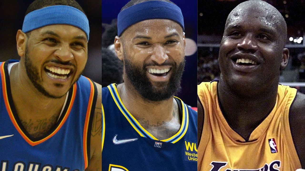 Carmelo Anthony, Demarcus Cousins, and Shaquille O'Neal