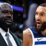 Shaquille O'Neal and Rudy Gobert