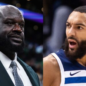Shaquille O'Neal and Rudy Gobert