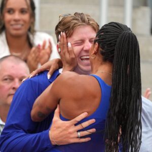 “Can’t Believe They Let You…”: Tara Davis-Woodhall’s ‘Favorite Moment of September’ Leaves Husband Hunter Woodhall in Surprise