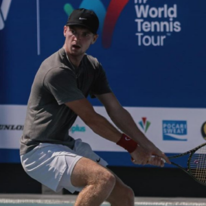 Max Basing gets applauds from Rafa Nadal Academy after winning his debut ITF tournament