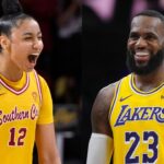 JuJu Watkins and LeBron James