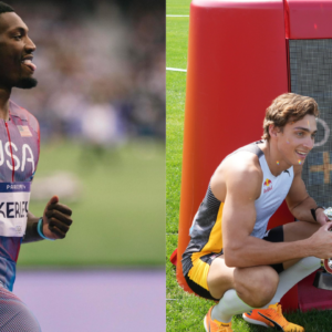 ‘Coach’ Fred Kerley Celebrates First Victory as Mondo Duplantis Shines in 100M Sprint