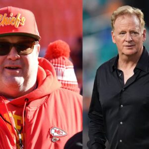 Eric Stonestreet and Roger Goodell.