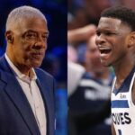 Julius Erving and Anthony Edwards