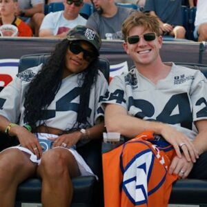 Hunter and Tara Davis-Woodhall Celebrate Utah Archers’ Victory at Premier Lacrosse League Championship