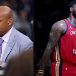 Charles Barkley (L) and Zion Williamson (R)