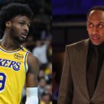 Bronny James and Stephen A. Smith