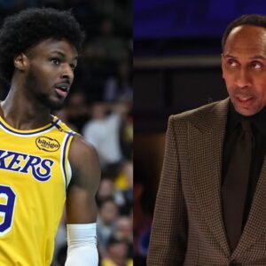 Bronny James and Stephen A. Smith