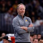 Phoenix Suns head coach Mike Budenholzer looks on in the second quarter against the Denver Nuggets at Ball Arena