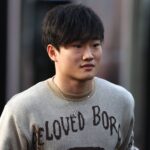 Yuki Tsunoda arrives at Circuit of the Americas in Austin, Texas