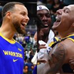 Stephen Curry and Lindy Waters III