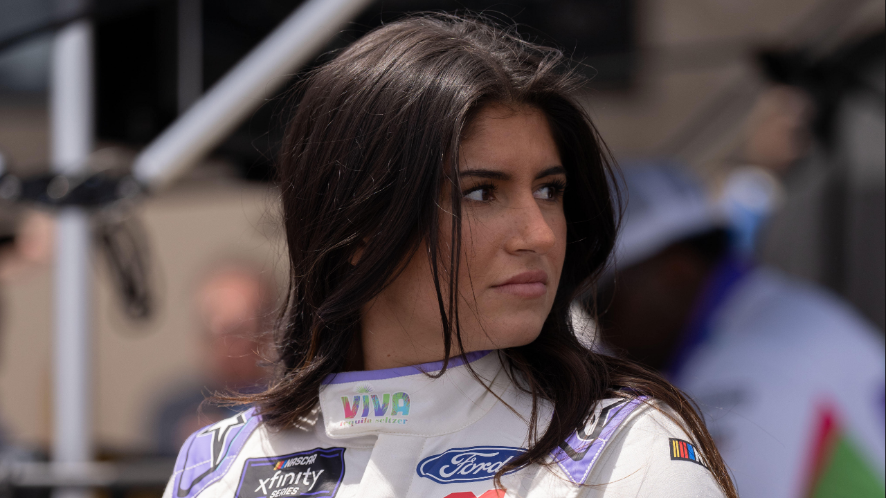 NASCAR Xfinity Series driver Hailie Deegan (15) before the start of the NASCAR Xfinity Sonoma 250 at Sonoma Raceway.