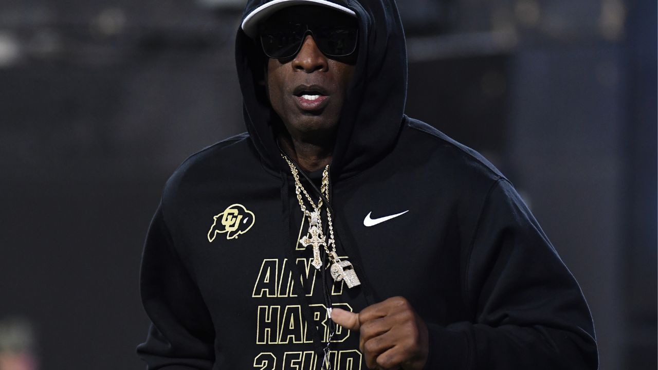 Colorado Buffaloes head coach Deion Sanders.