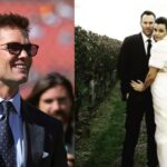 Tom Brady (left), Bridget Moynahan and Andrew Frankel (Right)