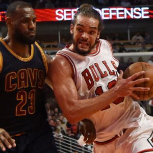 LeBron James and Joakim Noah