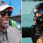 (L-R) Michael Jordan and Tyler Reddick