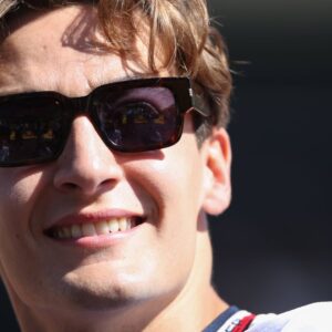 George Russell participates in the driver s parade during the Formula 1 Pirelli United States Grand Prix at Circuit of the Americas